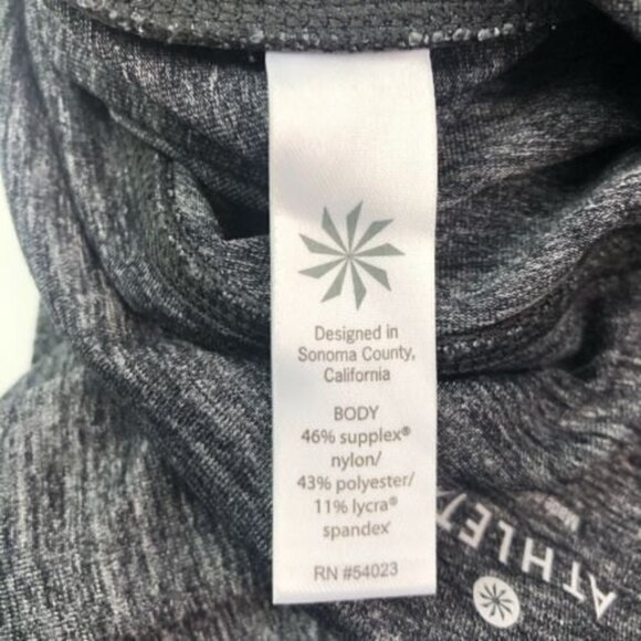 ATHLETA Spacedye Sly Drifter leggings S Gray Stretch Pants Zipper Pockets - Picture 10 of 11